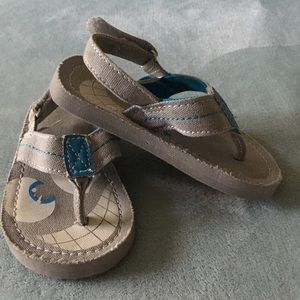 Boys’ Canvas Flip Flops with Strap